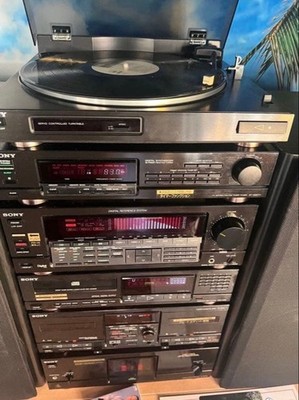 SONY LBT-V925 LIBERTY HI-FI STEREO SYSTEM RECORD PLAYER CASSETTE