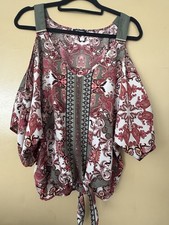 Seidenbluse Tunika  Größe L