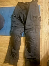 BMW Motorrad Summer2 Men’s Motorcycle Pants Black Size M w/ Armor Like New