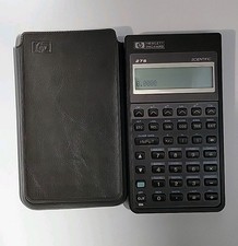 HP 27S Scientific Calculator   1987 USA Made, Parts Only, With Case