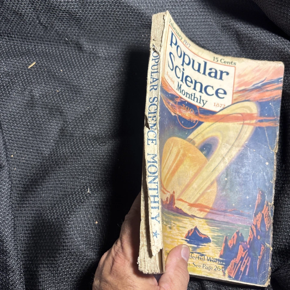 Antique Popular Science Magazine February 1917 300 Interesting pictures - Image 2 of 4