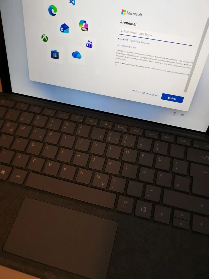 Microsoft Surface Pro 7 16GB RAM, 256GB SSD, WiFi, 12,3 Zoll - Platinum - Bild 2 von 4