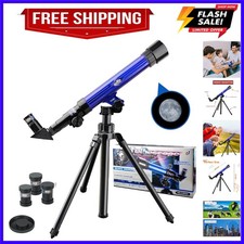 Telescope for Kids 8-12 - Beginner Astronomy Spyglass Telescopic Wish Compass...