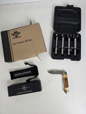 Handyman Club of America Collector Knife America s Trades 2 Blade & Bit Set NIB