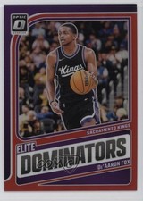 2024 Panini Donruss Optic Elite Dominators Red Prizm 57/99 De'Aaron Fox #13 1t3r