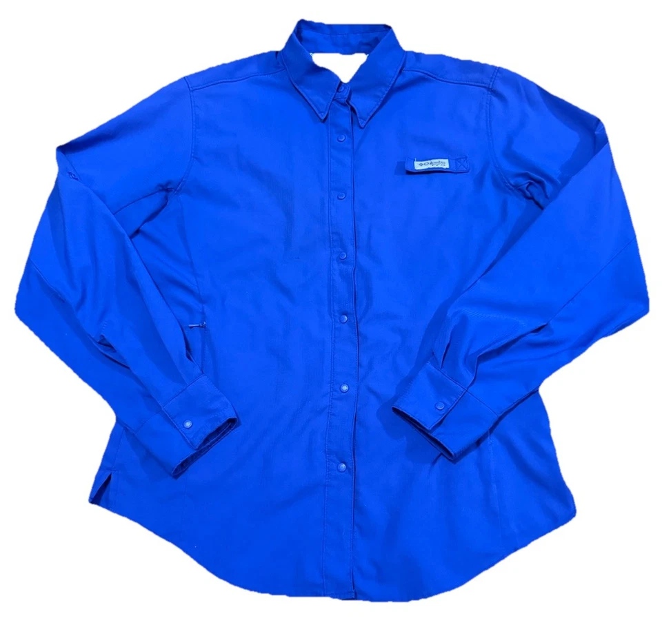 Camisa de pesca para mujer Columbia PFG manga larga omni-sombra ventilada talla S/P Foto 2 de 4