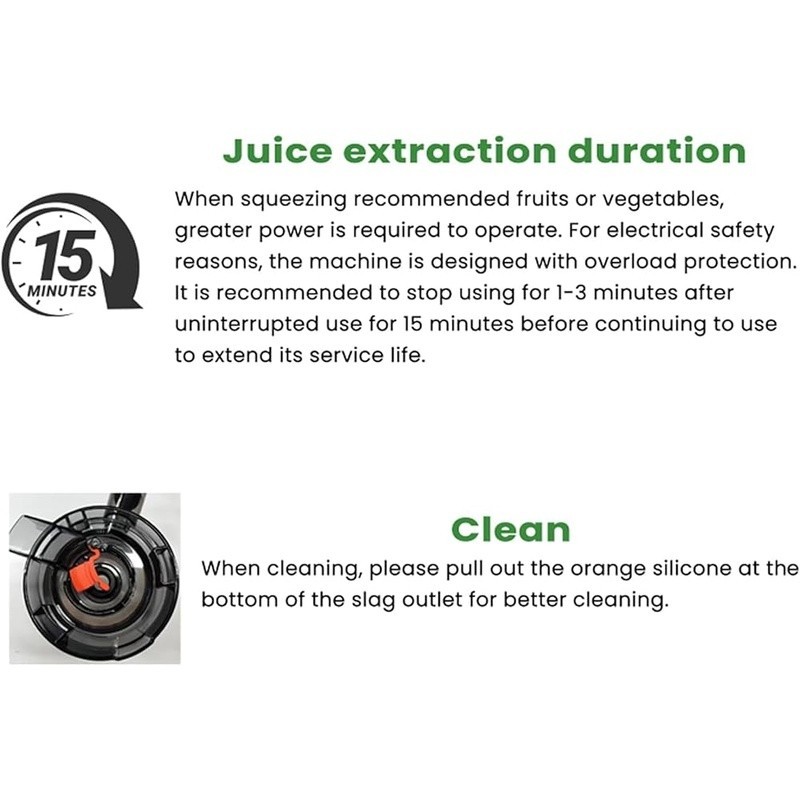 99 Efficient Juicer Cold Press Whole Fruit Extractor Easy Clean Safe Operation