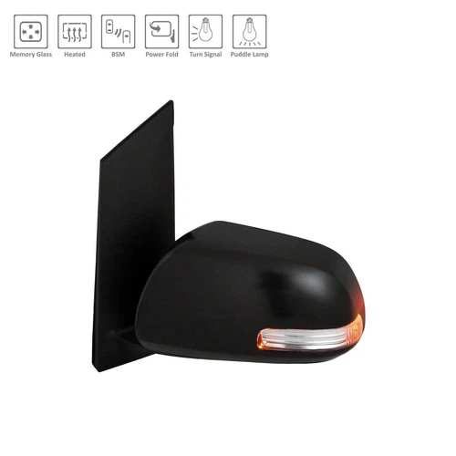 Driver Side Power View Mirror (Heated, Foldaway) (Brand New OE)