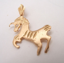 DE COLECCIÓN COLGANTE ORO AMARILLO 14K ENCANTO UNICORNIO