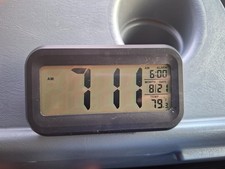 Digital Alarm Clock with Large LED Display, Temp  Night Light, Battery Op