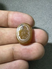 Ancient Near eastern Sassanian sassanid carnelian stone intaglio seal
