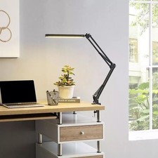 Lamp Desk Architect Led Arm Swing Adjustable Light Table Task Clamp Black Metal