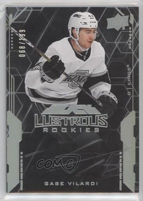 2020-21 SPx UD Black Lustrous Rookie Signatures 68/199 Gabe Vilardi Auto RC 0nr3