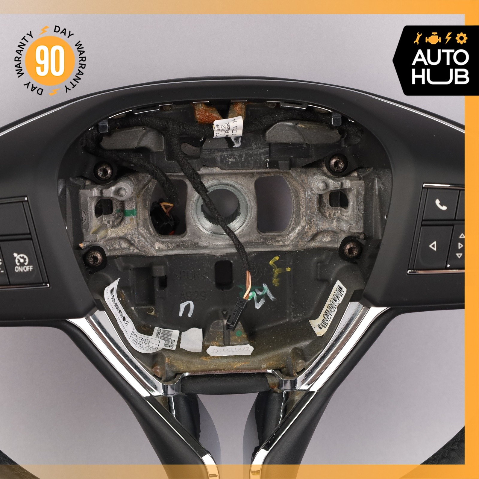 14-20 Maserati Quattroporte SQ4 M156 Ghibli M157 Steering Wheel Black OEM