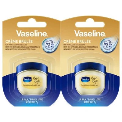 Vaseline Lip Therapy Crème Brûlée, Baume à Lèvres Nourrissant, Lot de 2 (2 x 7g) - Photo 1/4