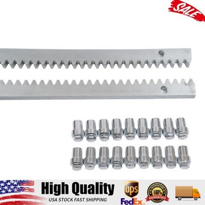 6 Pcs Electric Automatic Sliding Gate Opener Kit 12mm Gear Rack 2000KG 1m Rails