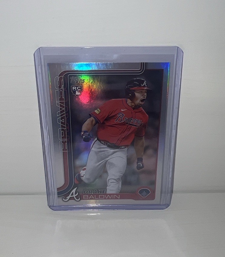 2025 Topps Update Drake Baldwin RC Rookie Rainbow Foil #US87 Braves ROY