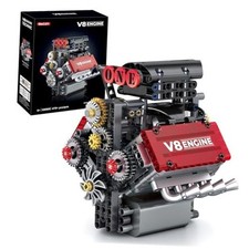 V8 Engine Building Set,V8 Engine Model kit That Run,Build Your Own STEM Mini