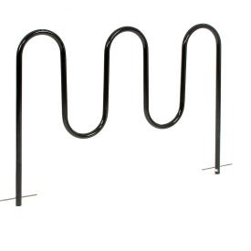 Industrial Wave Bike Rack 7-Bike Capacity Below Ground Mount