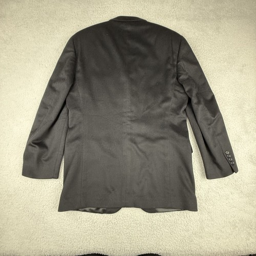 Loro Piana Blazer Mens 42L Black 100 Cashmere Canada Italy Sport Coat Jacket EUC - Picture 3 of 20