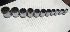 S-k Wayne 12 Drive 12pt Sae - 11 Pc Socket Set. 716 - 1- 14 Made In Usa
