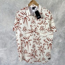 Oakley RC Shirt Mens Medium Button Down Short Sleeve Deco Palms Multi-Color