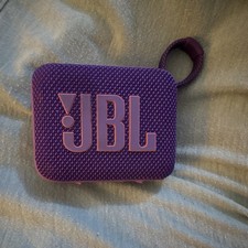 JBL Go Portable Bluetooth Speaker w/ Carrying Strap, Purple, Rectangular