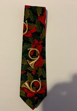 Harbour Classics Holiday Christmas Tie 100% Cotton Made In USA Pre Owned Good
