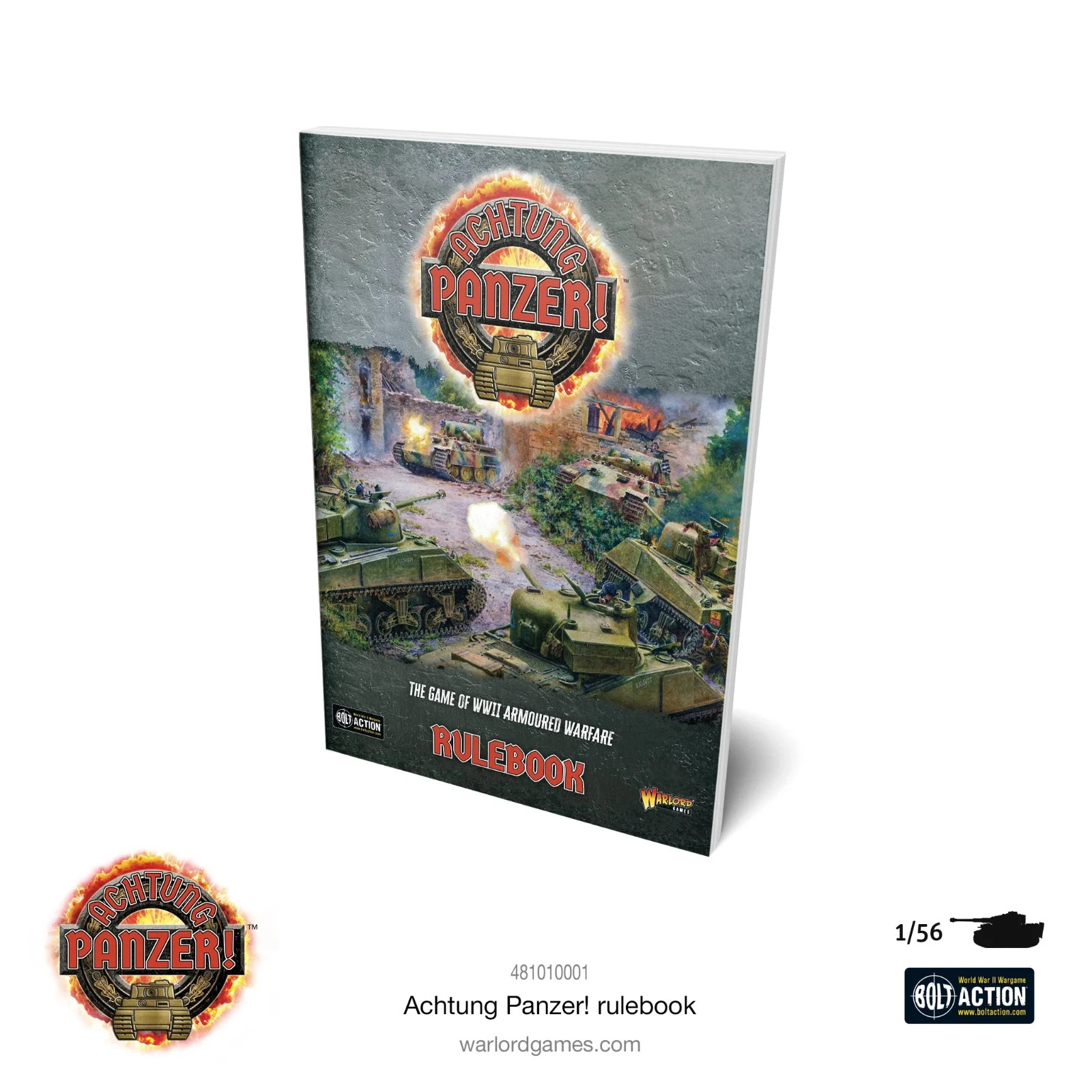 Achtung, Panzer! Rulebook - Paperback - Bolt Action Warlord Games Miniatures