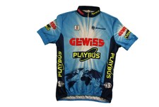 Maillot vélo rétro Biemme Gewiss Bianchi Playbus