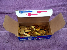 Vintage JET GM B49 Key Blanks Box Of 50 Uncut Keys Made In The USA (LS22)