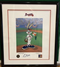 Greg Maddux, McKinnon Bros. Signed Looney Tunes”Now Pitching” Lithoserigraph
