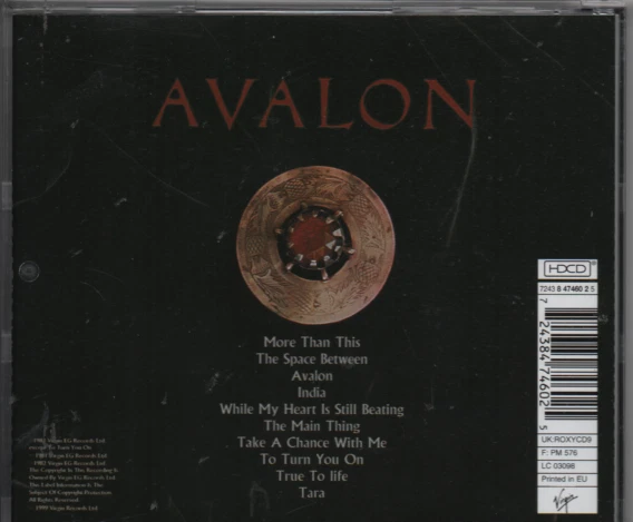 HDCD Roxy Music/Avalon/10 Songs/1981/82/Remaster Edition HDCD 1999 - Bild 2 von 2