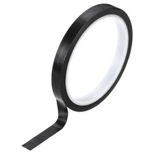 3/8 Inch x 33 Ft High Temperature PTFE Tape Fiberglass Adhesive Tape Black