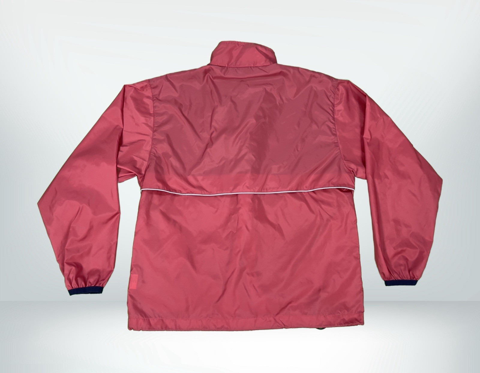 ASICS Windbreaker Jacket Medium Red Lightweight P… - image 4
