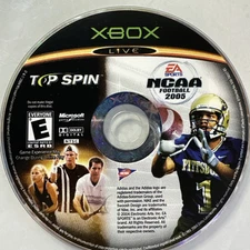 Top Spin / NCAA Football 2005 Xbox Video Game Disc Only