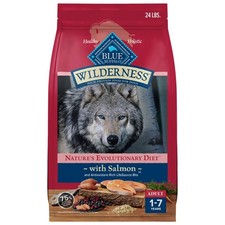 Blue Buffalo Wilderness Adult High-Protein Dry Dog Food Natural Salmon with Whol