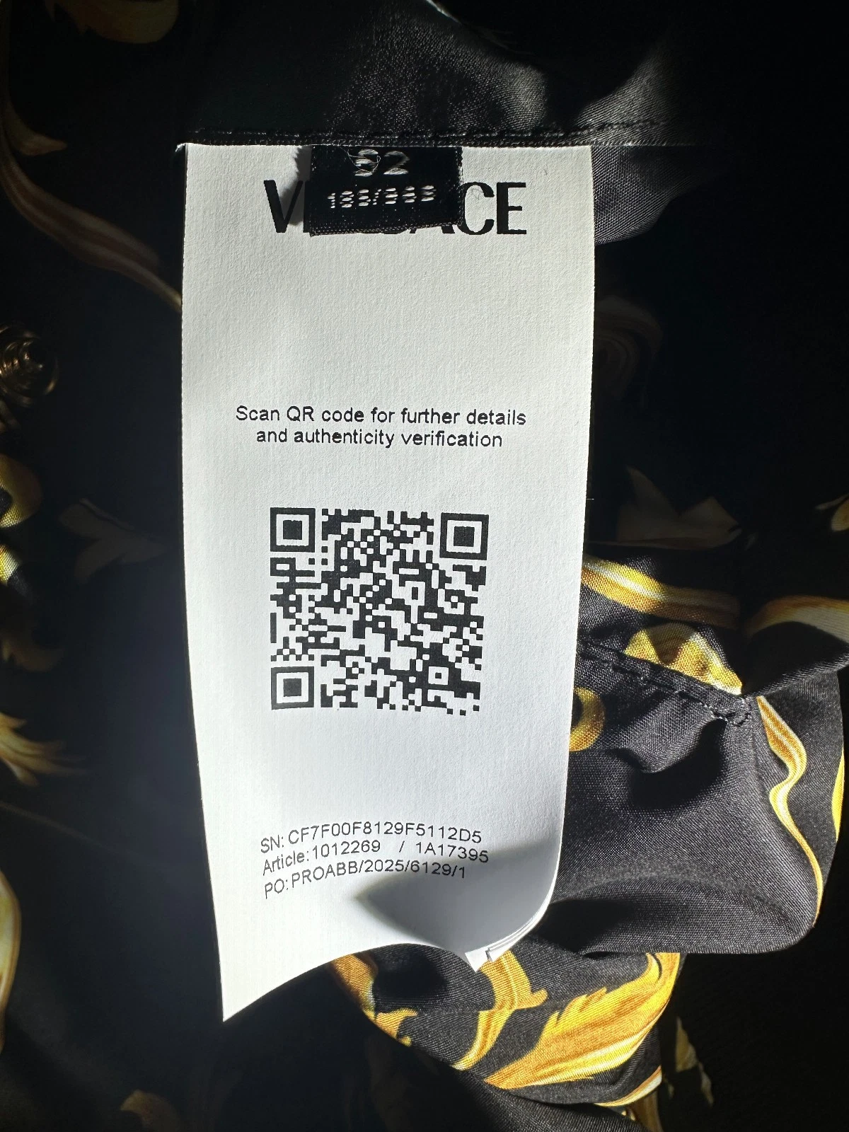 NWT Versace Reversible Baroque Medusa Bomber Jacket Black Gold Authentic $2050 - product detail image 10