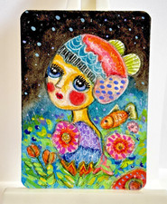Original ACEO Art Card “Chromabloom