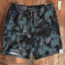 George SZ 36-38 Large Swim Trunks Shorts Tropical at the knee new with tags R9 