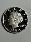 2003 $5 Norfed Liberty 1/2 oz Silver Round Rare Bullion Round