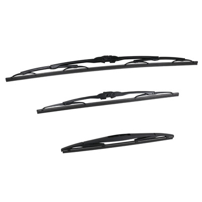 Set Front & Rear Wiper Blades for Proton Savvy 1.2 Street Style 2005 to 2009