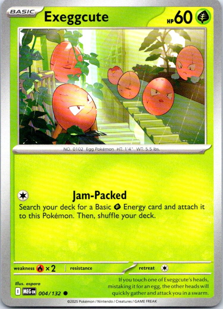 Exeggcute Common ME01: Mega Evolution 004/132 NM