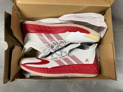 Size 18 - Adidas Pro Boost Low White/Red Metallic FW9503 unisex basketball shoes
