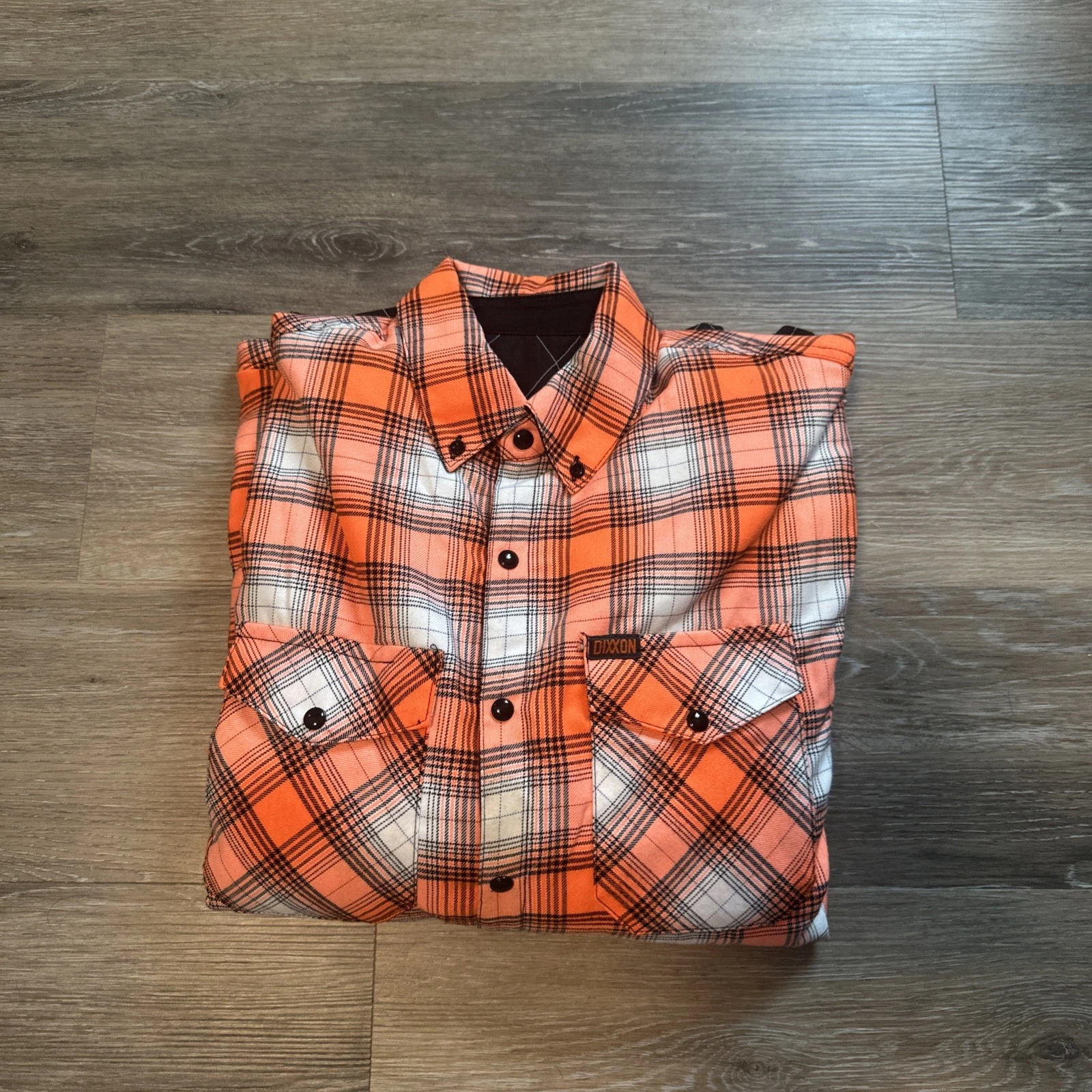 Dixxon Flannel Medium “Hard Hat” Reversible Jacket Orange