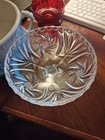 Vintage American Brilliant Cut Crystal Compote Pedestal Candy Dish Pin Wheel  — photo 2
