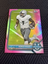 2021-22 Bowman University - Romeo Doubs #24 Chrome Prospects Pink Refractor (RC)