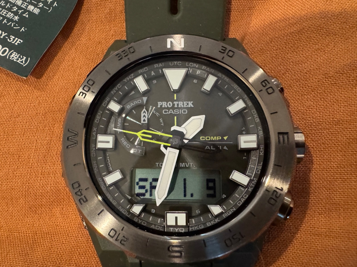 CASIO PRO TREK PRW-6800Y-3JF Climber Line Compass Radio Wave Solar 