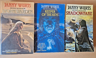 Janny Wurts The Cycle of Fire Trilogy x3 Rare Book Bundle Fantasy Paperback