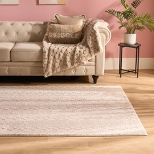 OHS Cable Knit Rug Non Slip Jacquard Floor Carpet Hallway Runner